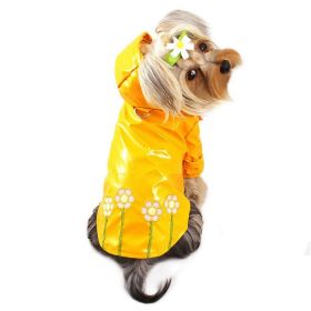 Polka Dots & Daisies Raincoat with Cotton Lining - L