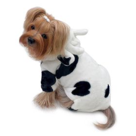 Ultra Plush Moo Cow Hooded Pajamas - XL