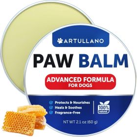 Dog Paw Balm Lick Safe Snout Soother Moisturizies Soothes & Nourishes Irritated Paw Pads and Dry Nose Protects from Cracks & Wounds Dog Feet Balm with