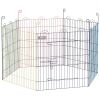 Metal Pet Playpen Portable Hexagon Dog Exercise Fence Multi-colored