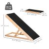Dog Ramp Foldable Pet Ramp for Bed Couch, Height Adjustable, for Cats Large Dogs with Non Slip Carpeted Surface