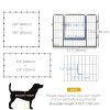 24 Panel 24" Height Heavy Duty Dog Playpen for Small Medium Dogs, Grey