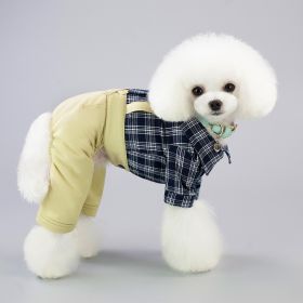 Dog Clothes Spring And Summer Clothing (Option: Khaki-S)