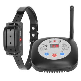 328FT Electric Wireless Dog Fence System With GPS Location Monitor Collar Receiver Rechargeable Beep Vibration Fence System for Small Medium Large Dog (Option: DogFence1Collar)